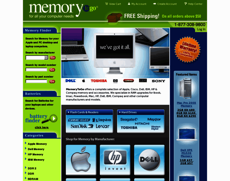 Memorytogo.com thumbnail