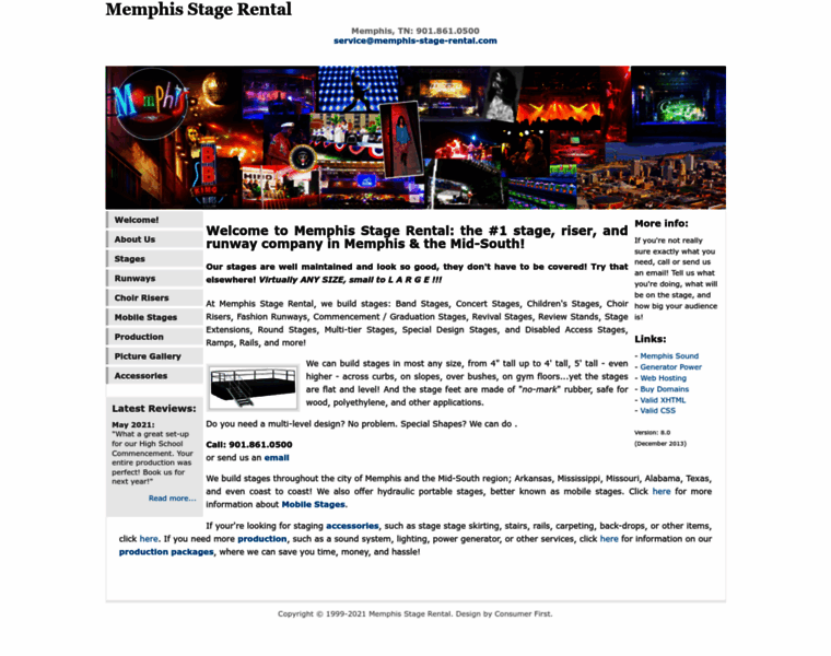 Memphis-stage-rental.com thumbnail