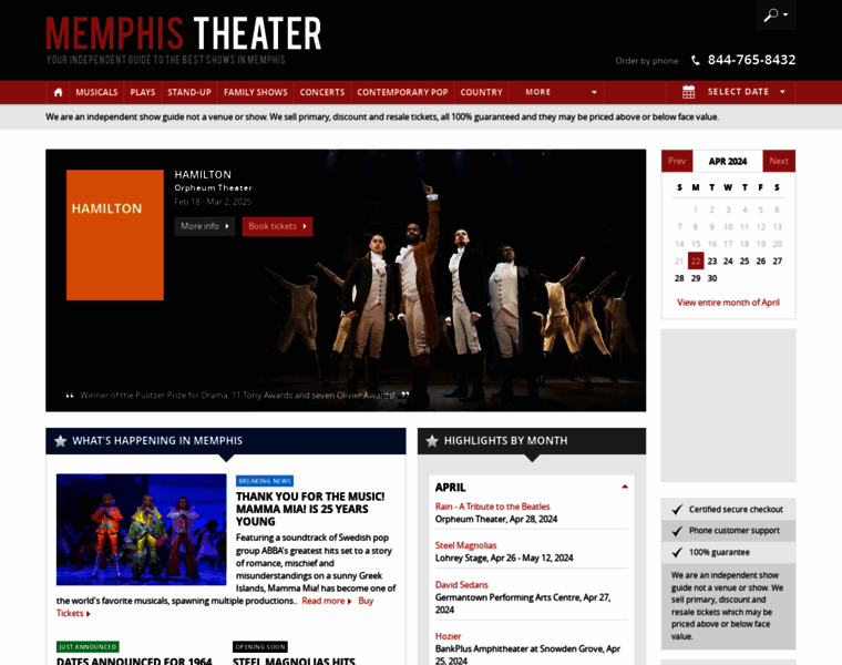 Memphis-theater.com thumbnail
