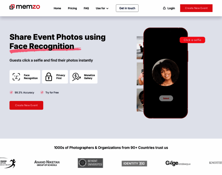 memzo.ai at WI. Memzo - Share Event Photos using Face Recognition