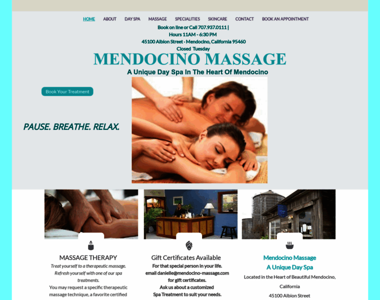 Mendocino-massage.com thumbnail