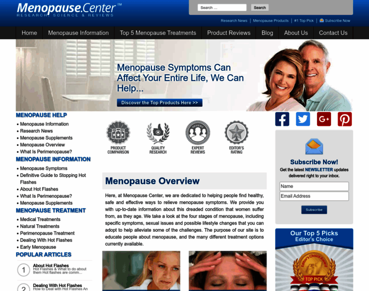 Menopausecenter.org thumbnail