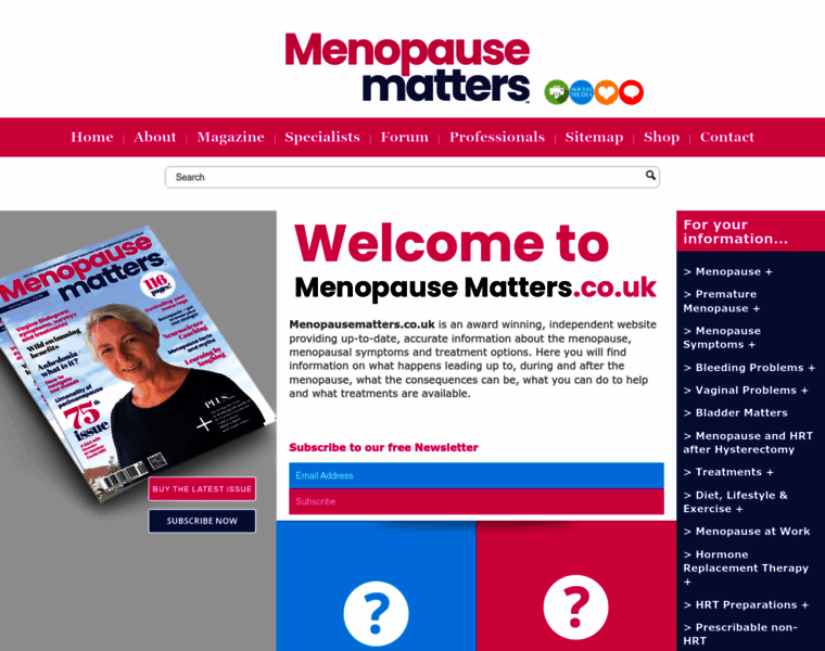 Menopausematters.co.uk thumbnail