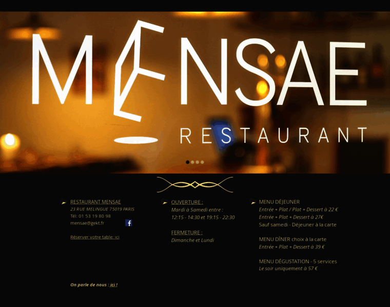 Mensae-restaurant.com thumbnail