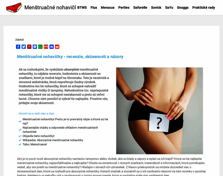 Menstruacnenohavicky.info thumbnail
