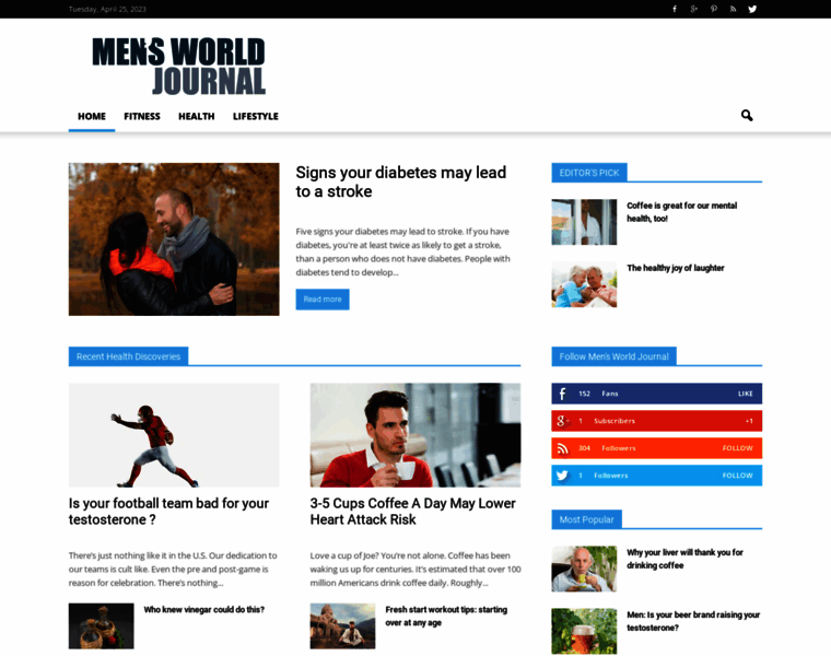 Mensworldjournal.com thumbnail