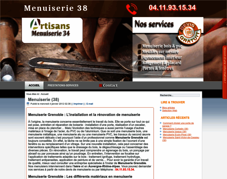 Menuiserie38grenoble.fr thumbnail