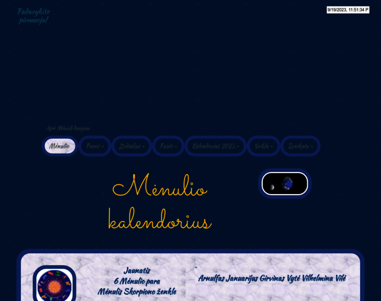 Menuliokalendorius.info thumbnail