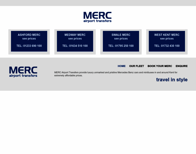 Merc-airport-transfers.co.uk thumbnail