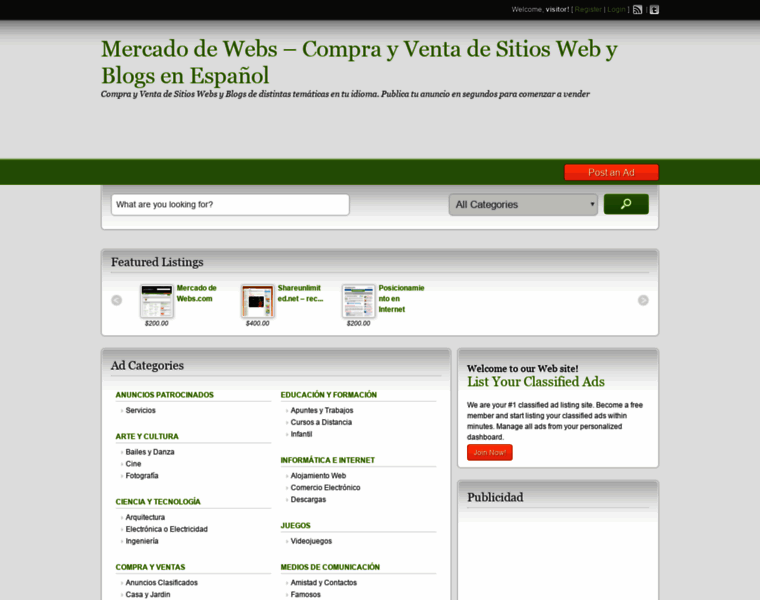 Mercadodewebs.com thumbnail