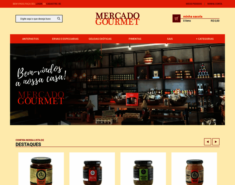 Mercadogourmetonline.com.br thumbnail