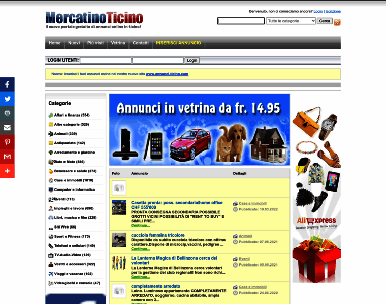 Mercatinoticino.com thumbnail