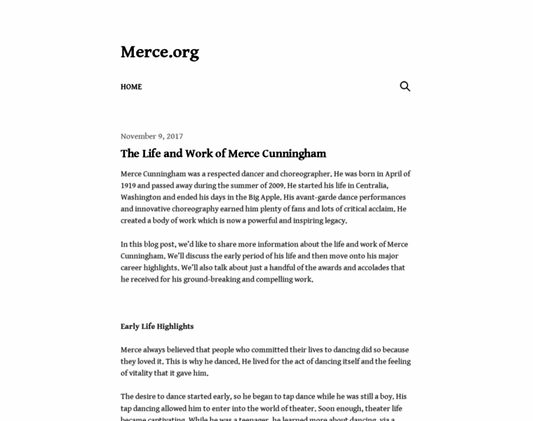 Merce.org thumbnail