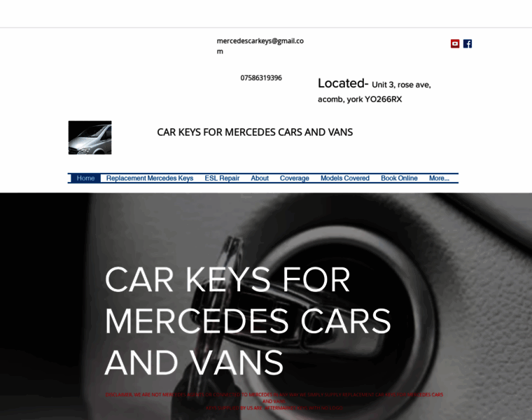 Mercedescarkeys.co.uk thumbnail