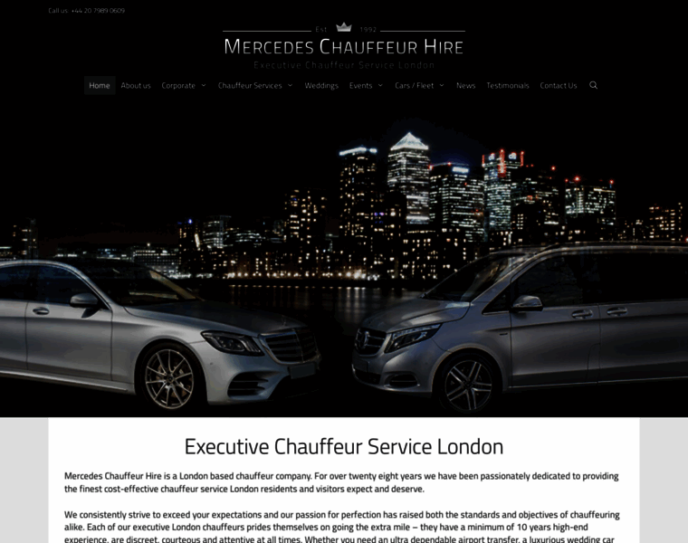 Mercedeschauffeurhire.co.uk thumbnail