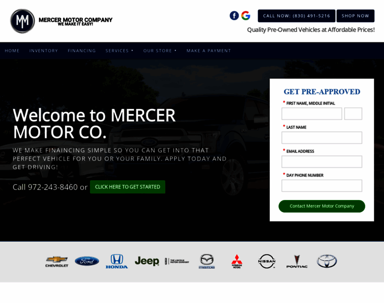 Mercermotorco.com thumbnail