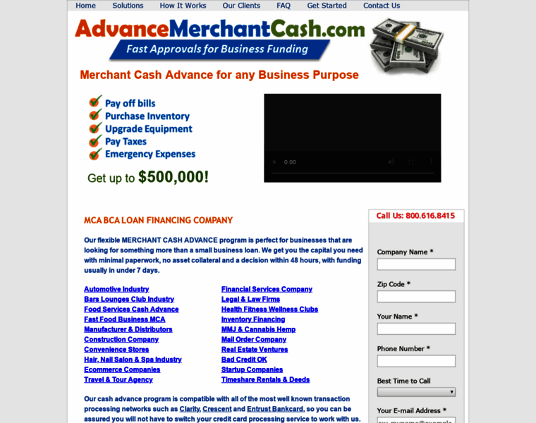 Merchantcashadvance.co thumbnail