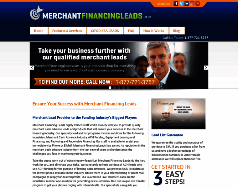 Merchantfinancingleads.com thumbnail