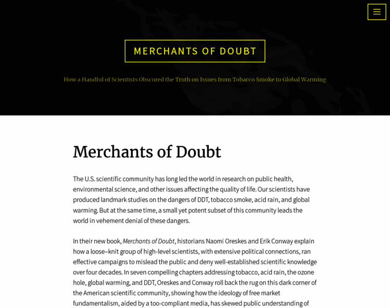 Merchantsofdoubt.org thumbnail