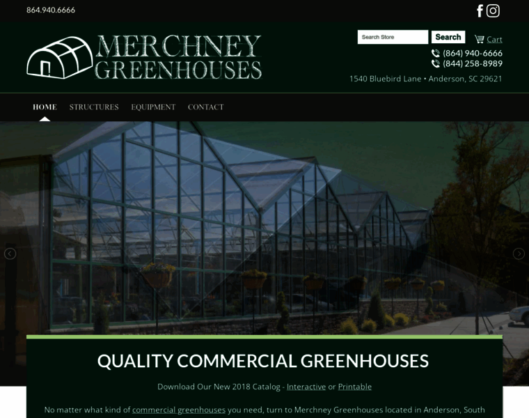 Merchneygreenhouses.com thumbnail