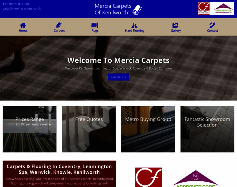 Merciacarpets.co.uk thumbnail