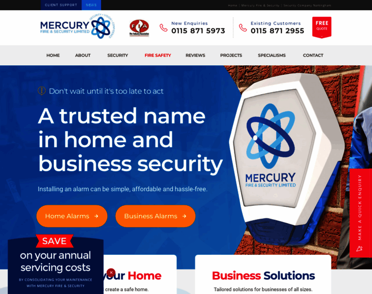Mercury-security.co.uk thumbnail
