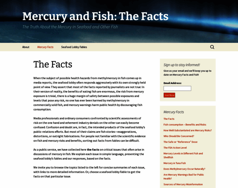 Mercuryfactsandfish.org thumbnail