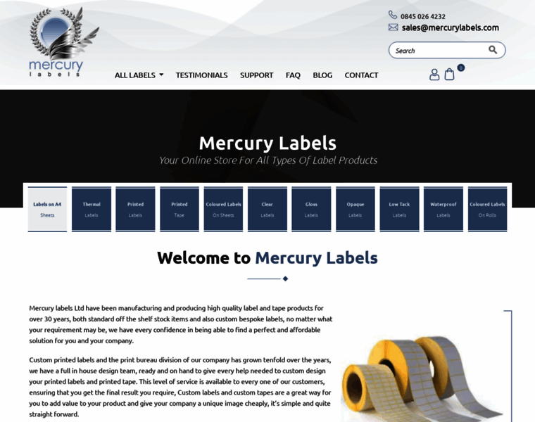 Mercurylabels.com thumbnail