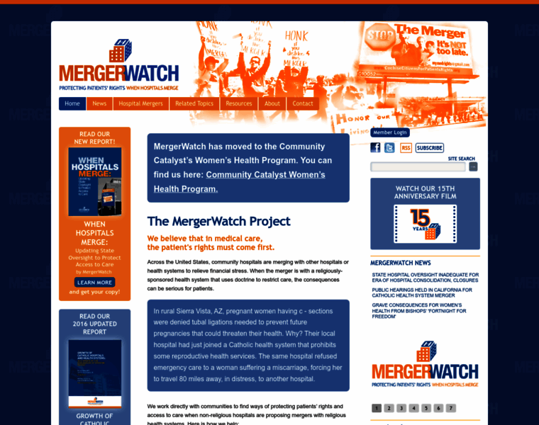 Mergerwatch.org thumbnail