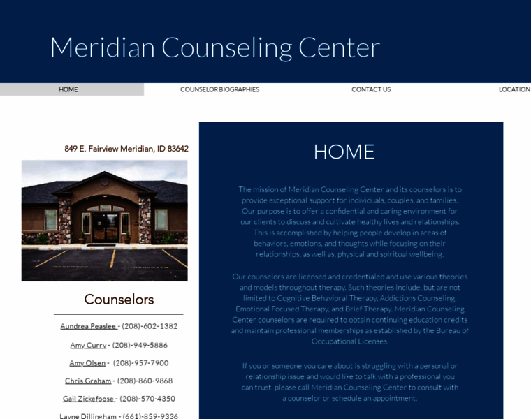 Meridiancounselingcentre.com thumbnail
