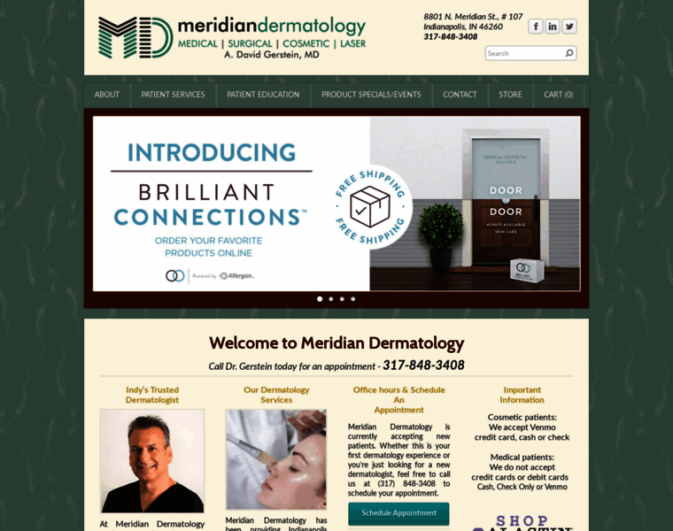 Meridiandermatology.com thumbnail