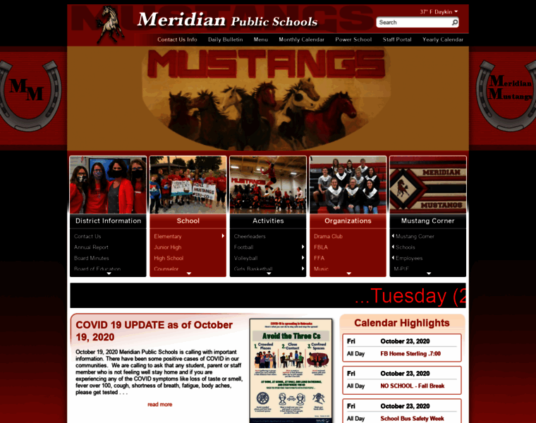 Meridianmustangs.org thumbnail
