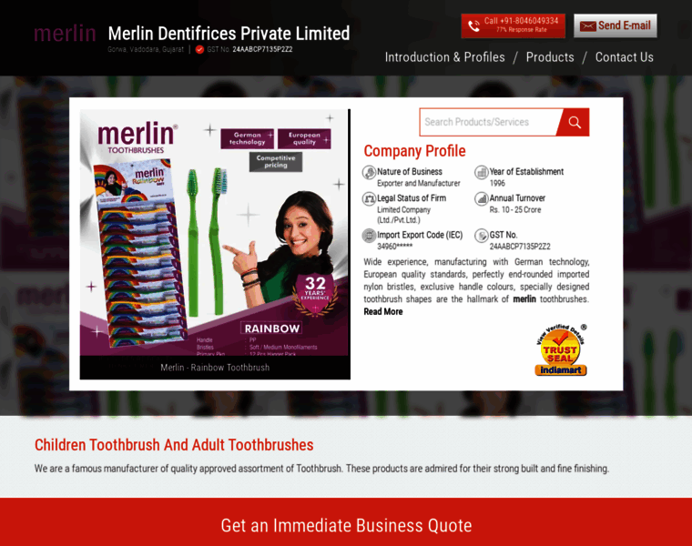 Merlintoothbrushes.in thumbnail