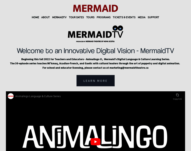 Mermaidtheatre.ca thumbnail