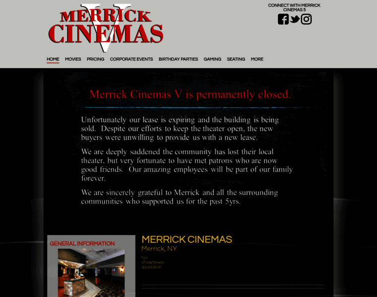 Merrick-cinemas.com thumbnail