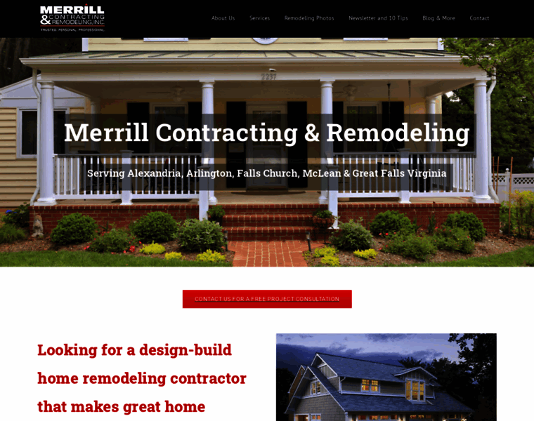 Merrillcontracting.com thumbnail