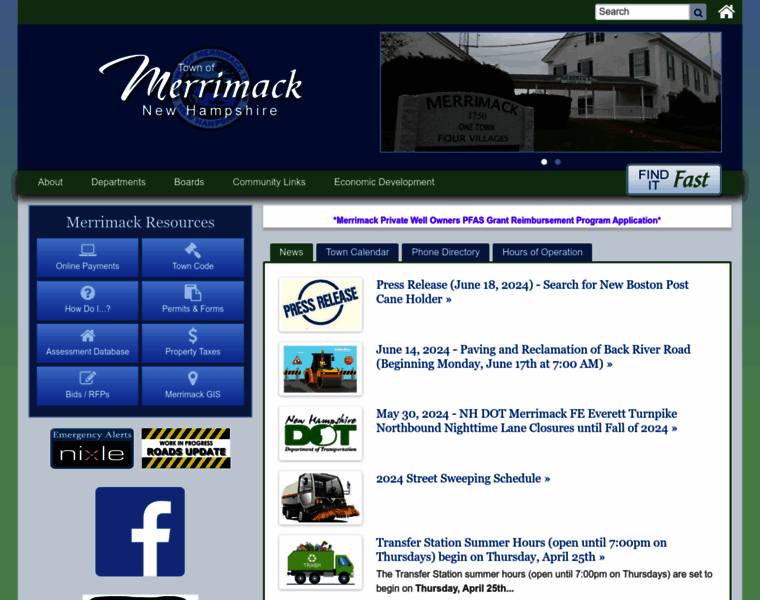 Merrimacknh.gov thumbnail