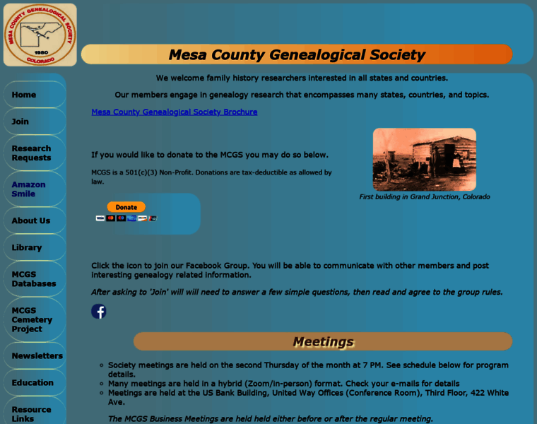 Mesacountygenealogy.org thumbnail
