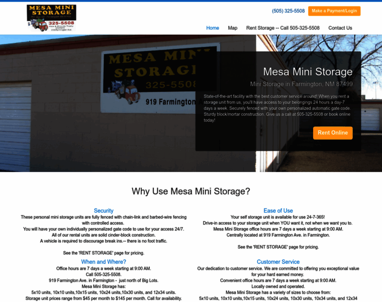 Mesaministorage.storageunitsoftware.com thumbnail