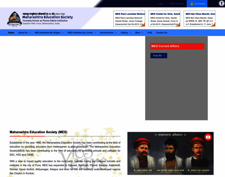 mespune.in at WI. Maharashtra Education Society