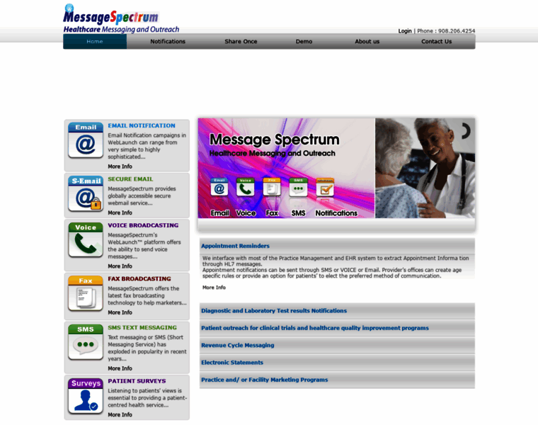 Messagespectrum.com thumbnail
