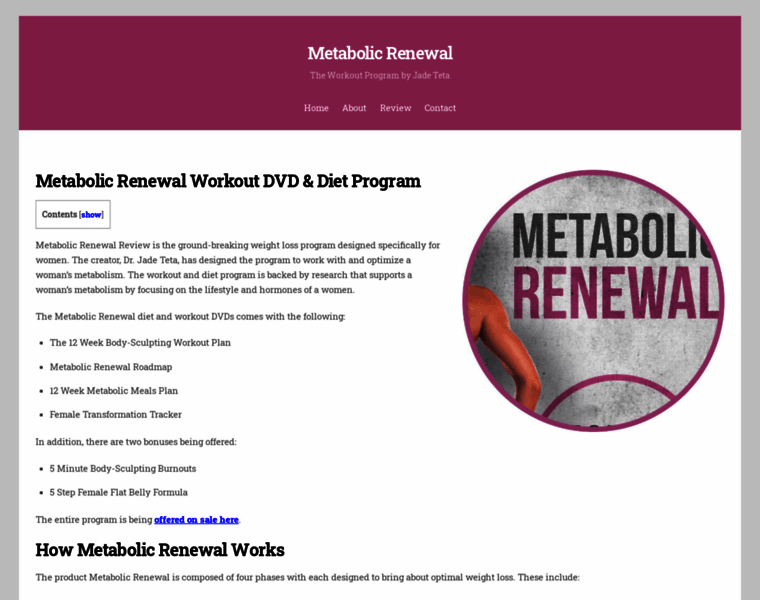 Metabolicrenewal.net thumbnail