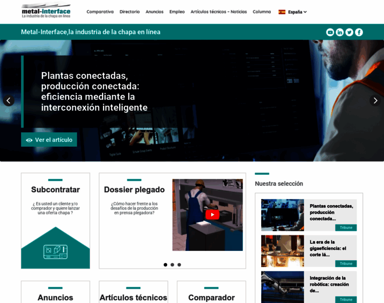 metal-interface.es at WI. Metal-Interface,la industria de la chapa en ...