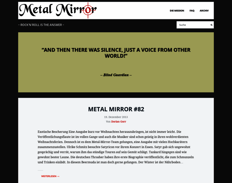 Metal-mirror.de thumbnail