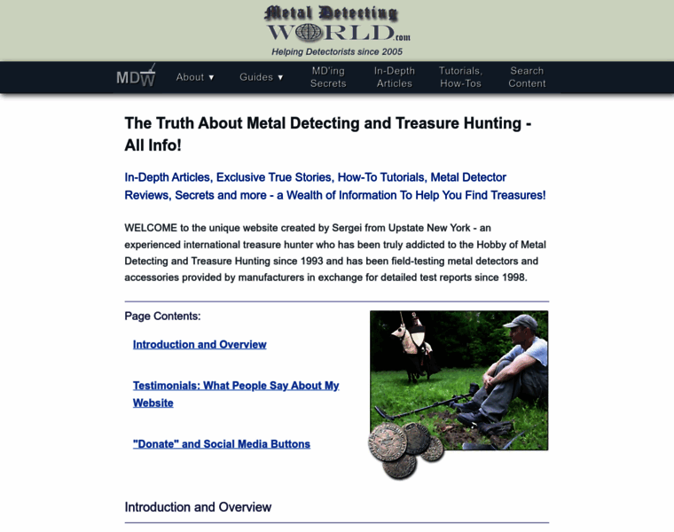 Metaldetectingworld.com thumbnail