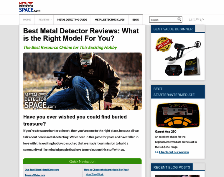 Metaldetectorspace.com thumbnail