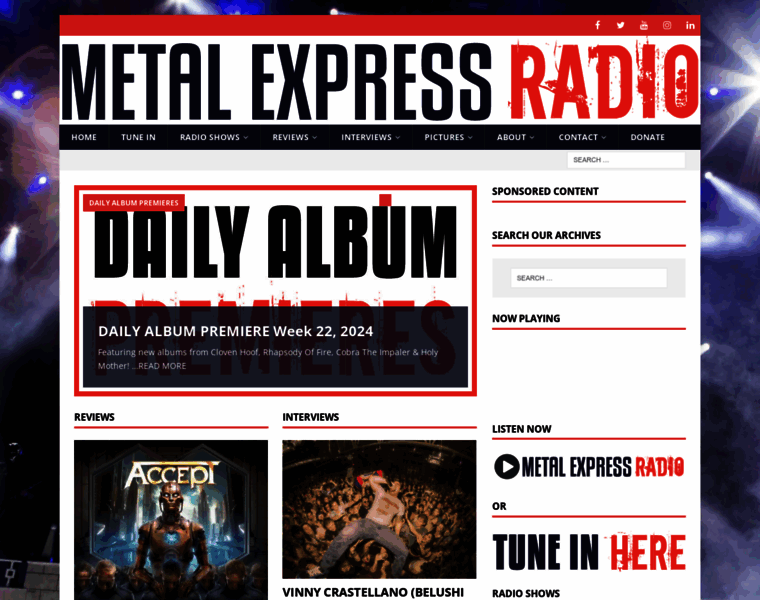 Metalexpressradio.com thumbnail