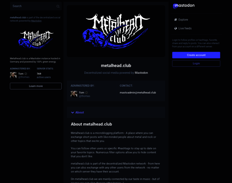 Metalhead.club thumbnail