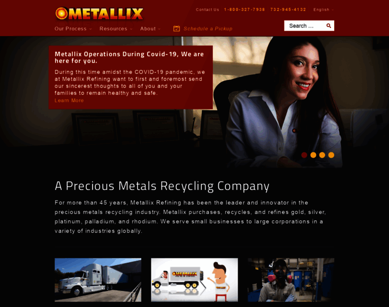 Metallixrefining.com thumbnail