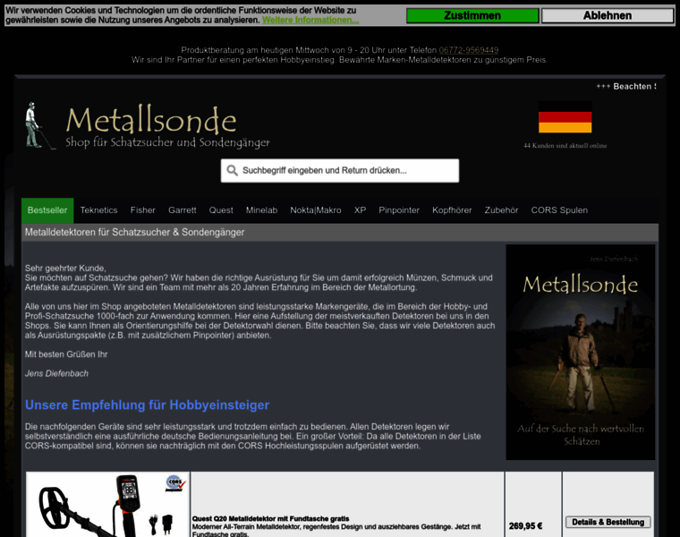 Metallsonde.de thumbnail